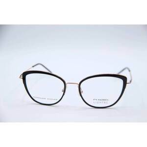 NEW MOREL women's 30183l cat eye eyeglasses in black gold